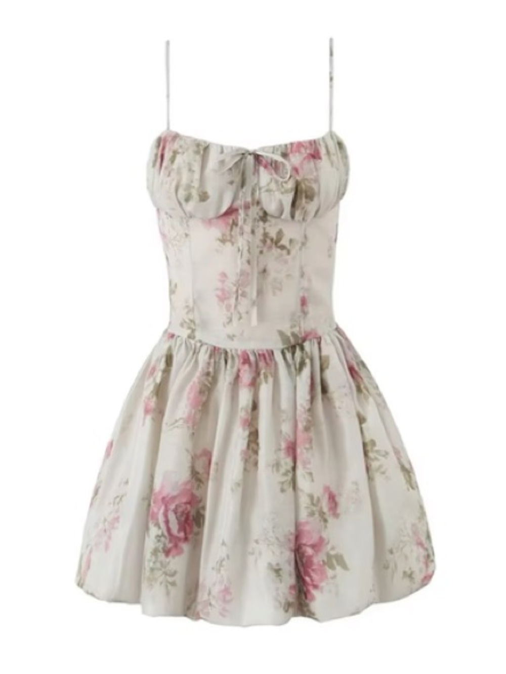 NWT Seni & Cade Macys Bubble floral dress dropwaist sz Small boho bodice mini